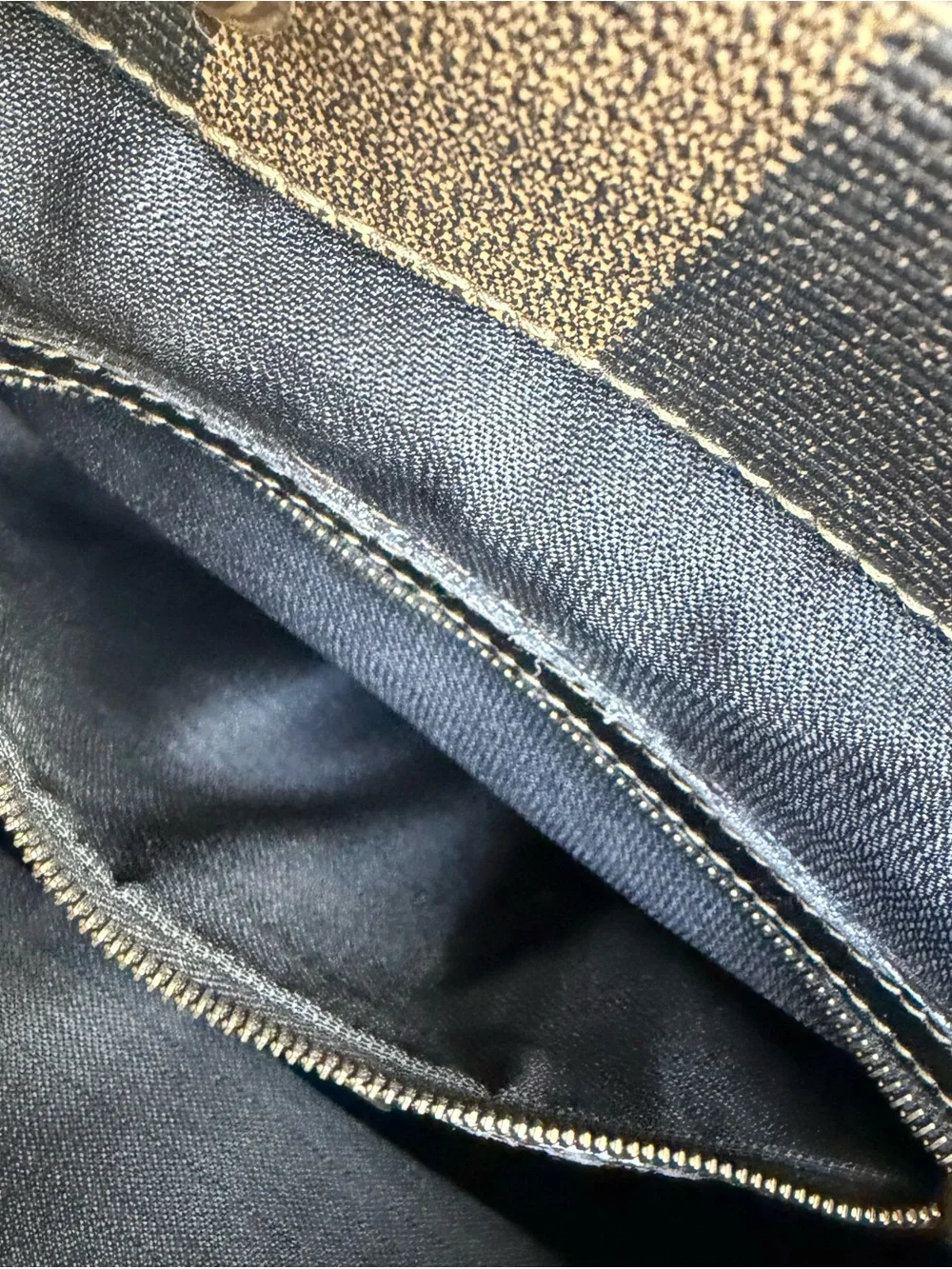 Vintage fendi Pequin Canvas Leather Backpack